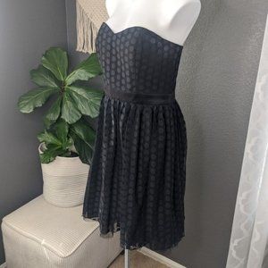 White House Black Market - Polka dot tulle strapless dress - Size 12